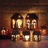 Christmas Santa Claus Led Vintage Christmas Decor Party Lantern Decor Hanging Light Flame Light