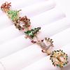 Metal Christmas Tree Napkin Rings Bow Flower Wreath Mouth Ring Wedding Banquet Hotel Table Supplies