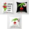 Decorative Cushion Cover Christmas Fun Pillow Cover Christmas Decoration Pillowcase Cushions
