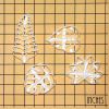 1/4Pcs-Set Leaf Cookie Cutter Set