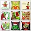 Decorative Cushion Cover Christmas Fun Pillow Cover Christmas Decoration Pillowcase Cushions