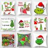 Decorative Cushion Cover Christmas Fun Pillow Cover Christmas Decoration Pillowcase Cushions