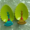 8x14cm Leaf crab Faucet Extender Blue Plastic Vein