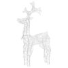 Reindeer Christmas Decoration 90 LEDs 23.6"x6.3"x39.4" Acrylic
