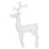 Reindeer Christmas Decoration 90 LEDs 23.6"x6.3"x39.4" Acrylic