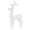 Reindeer Christmas Decoration 90 LEDs 23.6"x6.3"x39.4" Acrylic
