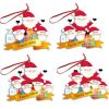 2020 Christmas tree ornaments Santa Claus snowman isolation survivor family pendant ornaments