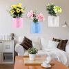 Free shipping Silicone Sticky Vase Magic Rubber Flower Plant Vases Flower Container For Office Sticky Vase  Decoration Home YJ