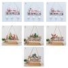 Christmas Santa Claus Door Wooden Hanging Pendant Merry Christmas Decoration For Home 2021 Xmas Navidad Noel Gifts New Year 2022