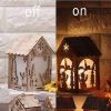 Christmas Santa Claus Led Vintage Christmas Decor Party Lantern Decor Hanging Light Flame Light