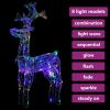 Reindeer Christmas Decoration 90 LEDs 23.6"x6.3"x39.4" Acrylic