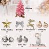 Exquisite Christmas Tree with LED Lights, 20 Inches TableTop Mini Small Xmas Trees for Office, Home, Restaurant, Flocked Artificial Arbol de Navidad w